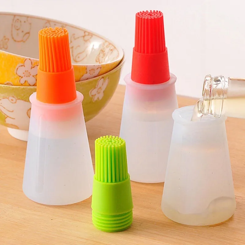

1PCS Oil Bottle Brushes Resisting Silicone Baking Tools Cooking Oil Brushes Free Shipping