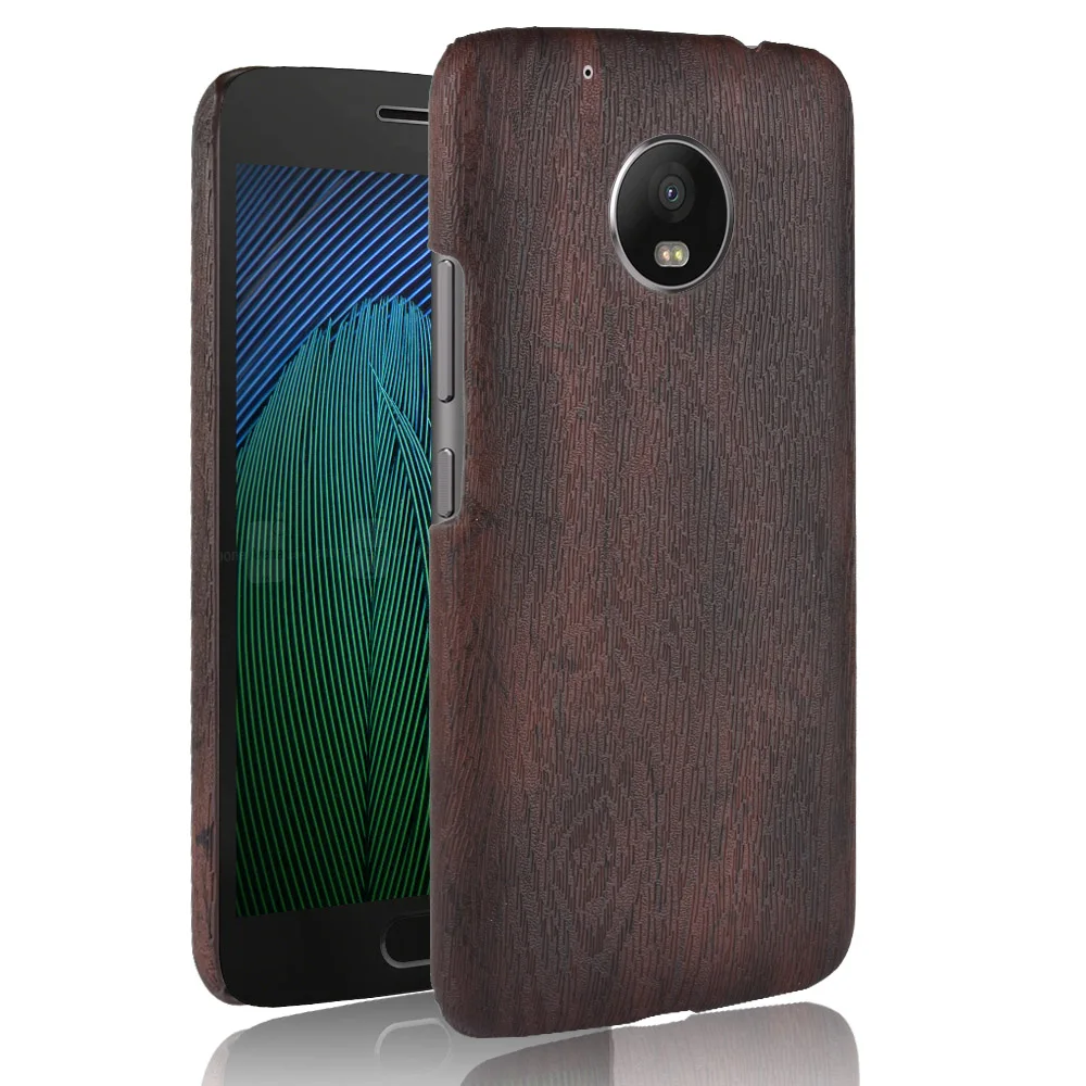 Luxury Woodern Skin Vintage Leather Case For MOTO G5 Plus Cover Hard Shell Motorola Phone Cases Fundas Bag |