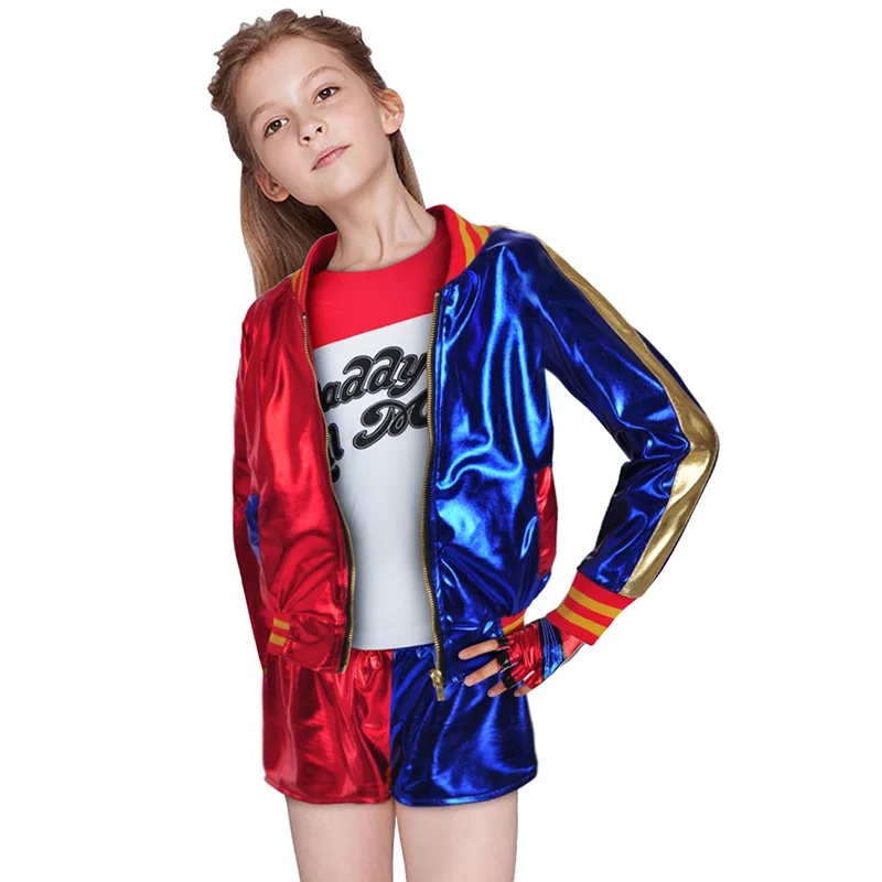 

Movie Suicide Squad Cosplay Harleen Quinzel Cosplay Costumes Halloween Costume Performing clothes European size Free Shipping