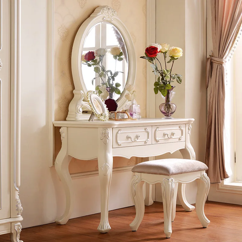Modern furniture princess wood dressing table dresser solid wood