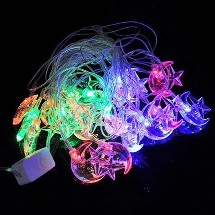 4M 20 led RGB string lights star with moon angle christmas light