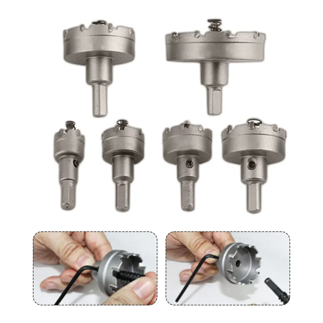

6 PCS 22-65mm steel drill set metal stainless steel wood alloy cutter