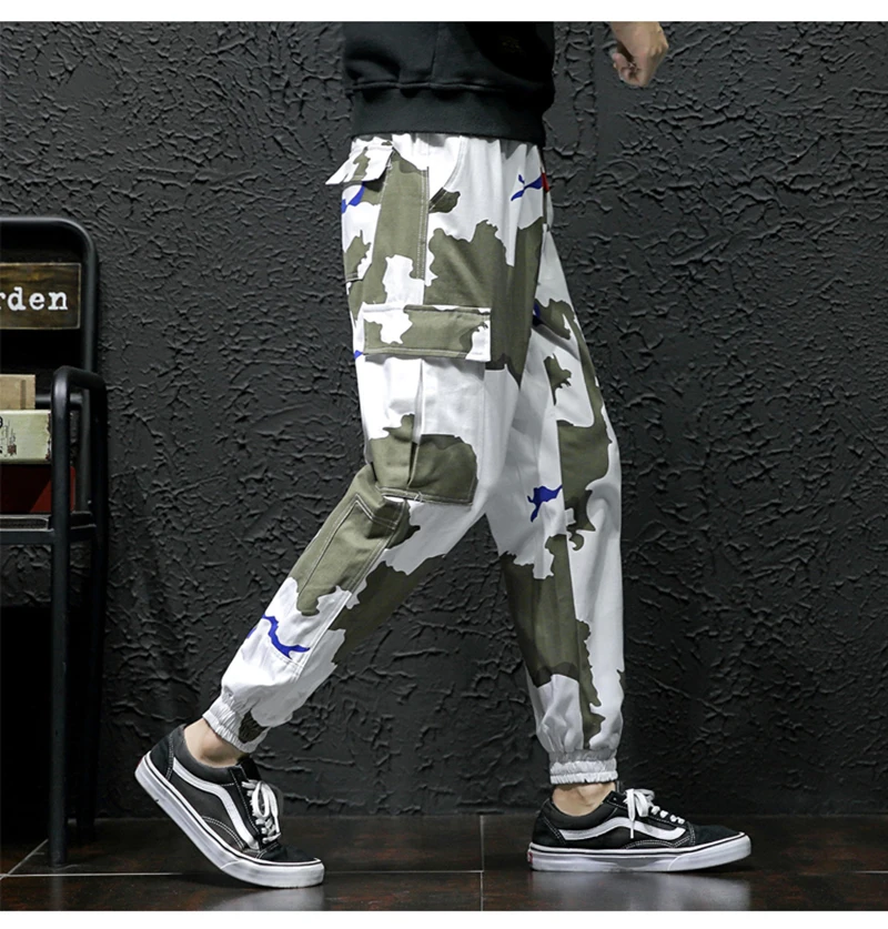  High Street Trousers Men Streetwear Pantalon Hombre Fashion   (8)