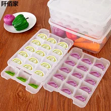 Multifuntion 3 Layer 45 Grids Dumpling Box Kitchen Organizer Storage Tray Microwave Refrigerator Thawing Box Home Kitchen Tool