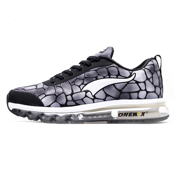Black White Onemix Air Cushion мужские кроссовки 97 для мужчин спортивная дышащая обувь для тренировок прогулочная обувь черного цвета для ходьбы - Цвет: Black White