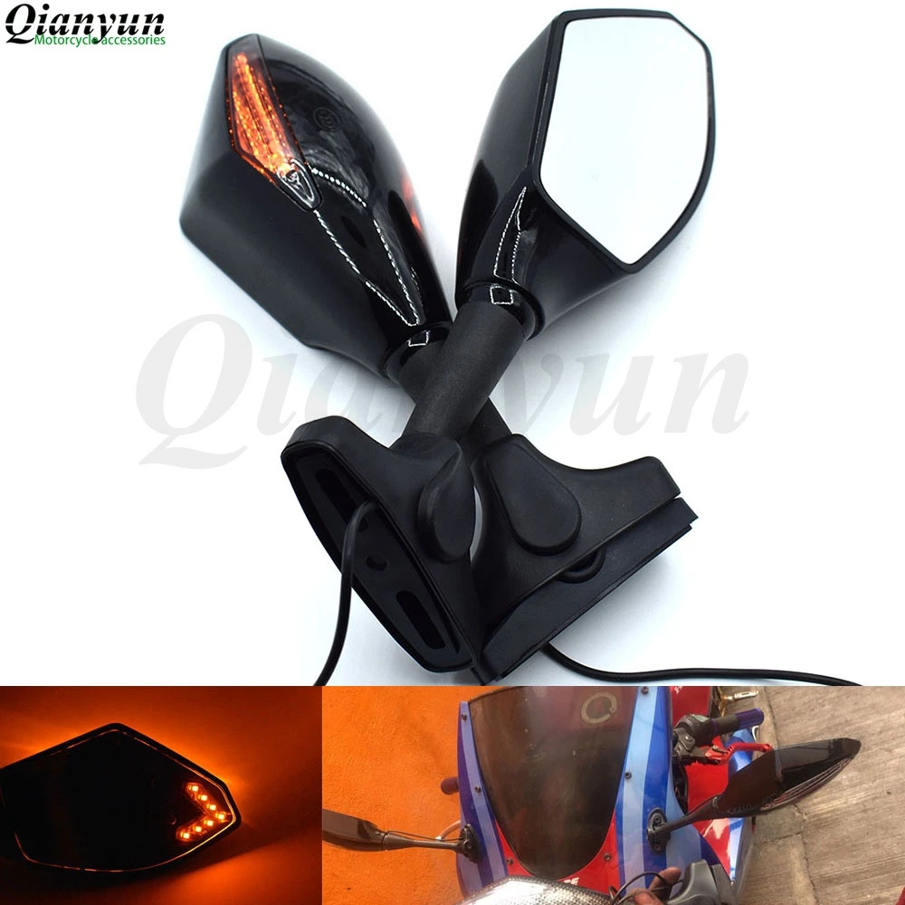 

Universal Motorcycle LED Steering Light Flash Rearview Mirror Side View Mirror for BMW K1600 K1300 K1200S R1200R R1200S R1200ST