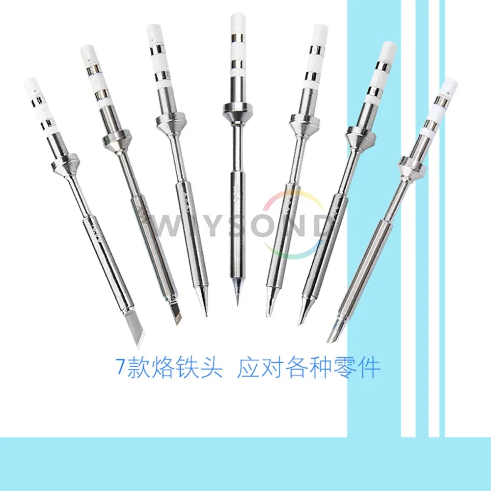 

TL017 QTY 1PCS Original TS100 Digital Soldering Iron Replacement Tip Lead Free Electric Soldering Iron TIp B2 BC2 C4 D24 K I Ku
