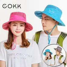 COKK Панама Мужская s Панама летние шапки для мужчин и женщин уличная рыболовная шляпа мужская складная шляпа от солнца рыбацкий светильник быстросохнущая Новинка