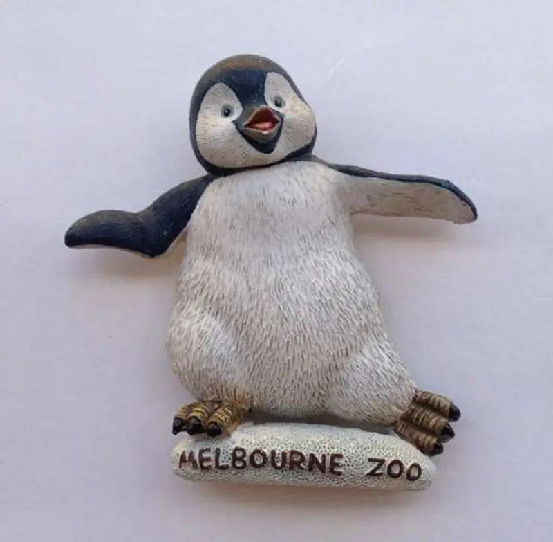 Penguin Scene 3D Lenticular Fridge MagnetNovelty Penguin Magnet Wild Republic 