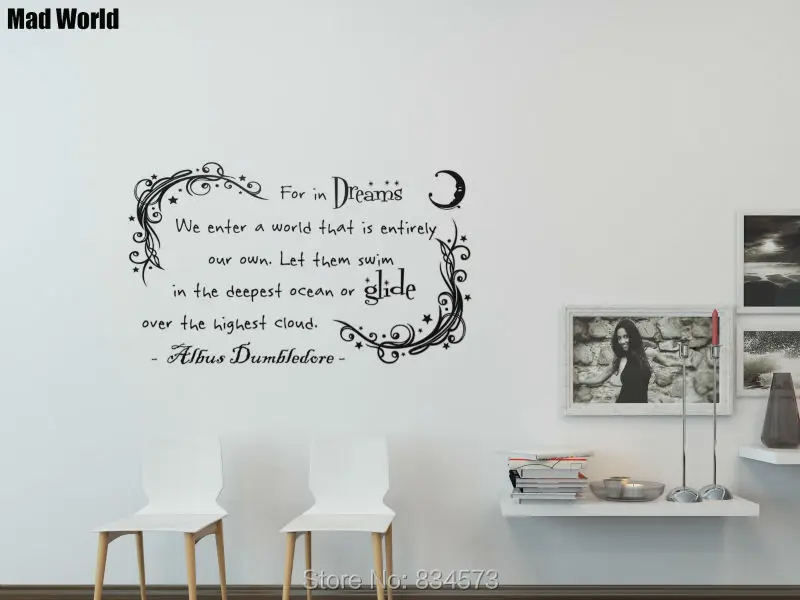 Mundo Loco De Dumbledore En Suenos Cotizacion Arte Pegatinas De Pared Tatuajes De Pared En Casa Decoracion Extraible Pared Decoracion De La Habitacion Pegatinas Wall Decals Decorative Wall Stickersdecoration Wall Aliexpress