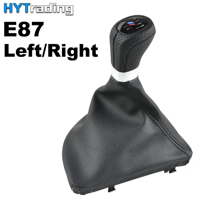

5 Speed 6 Speed Gear Shift Knob Lever With Boot Cover Stick for BMW E87 E90 X1 Accessories Left/Right Drive With M Logo