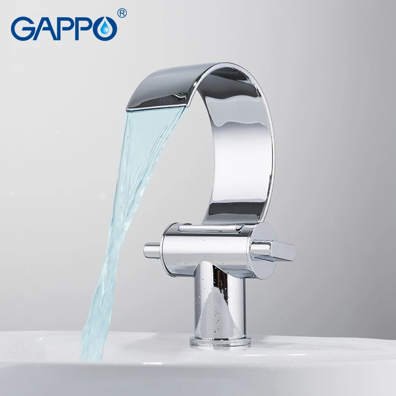 GAPPO смеситель для раковины кран водопада крепление хромированные краны ванной