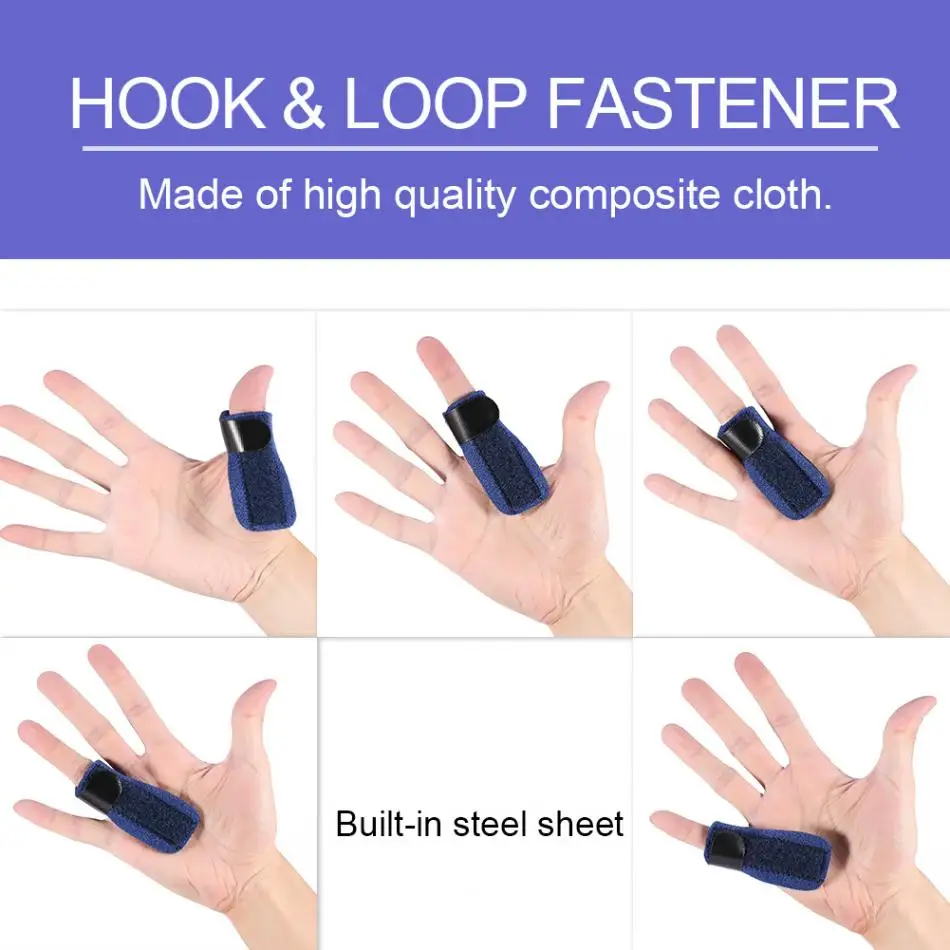 

Adjustable Finger Splint Corrector Fracture Fixation Steel Support Hand Pain Relief Finger Sprain Dislocation Protection Brace