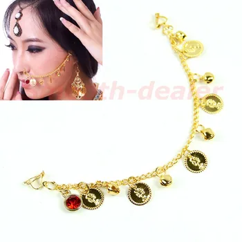 

Hot Sale! New Gold Nose Chains For Belly Dance Dancing Jewelry -Y107