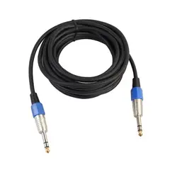 1/4 "Jack 6,35 мм до 6,35 мм аудио кабель папа-папа для микшера электрогитары 1 м 1,8 м 3 м 5 м стерео кабель высшее качество