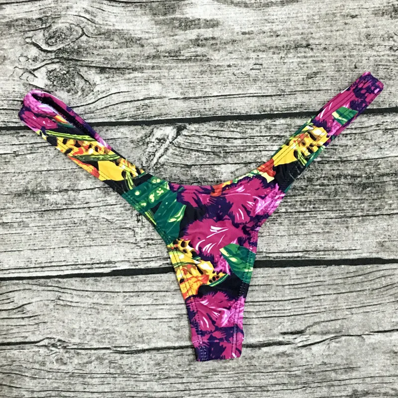 Wholesale Sexy Women Bikini Brazilian Cheeky Bottom Thong V Swimwear Swimsuit Panties Briefs  Bikini Panties cheeky Swim Trunks high leg bikini set