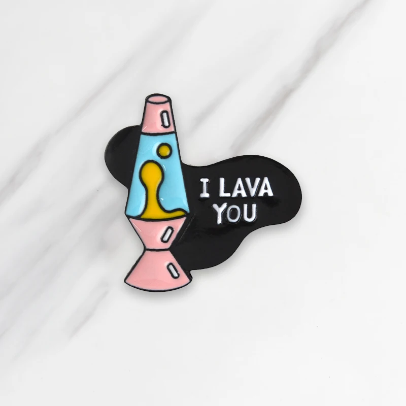 I LAVA YOU эмаль брошь булавки для одежды сумка Пряжка кнопка розовый значок