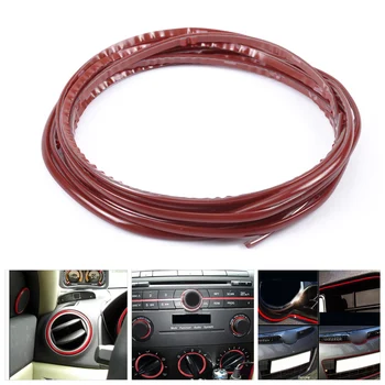 

beler DIY Dream 3 Meters 4mm Car Decoration MOULDING Trim Strip Line w/3M tape red for VW Audi Ford Toyota Chevrolet Nissan