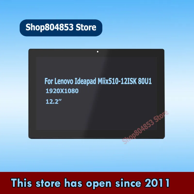 

LCD Touch Screen For Lenovo Ideapad Miix 510-12ISK 80U1 Touchscreen Display Assembly
