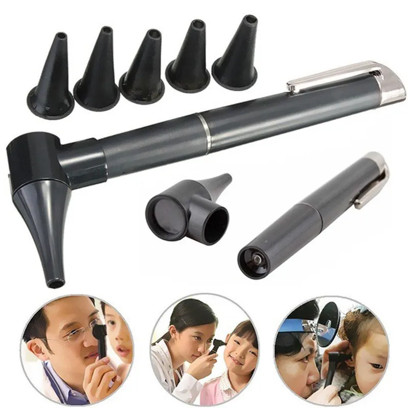 

Professional Medical Flashlight Pen Otologic Check Ear Speculum Otoscope Pen light Otoscope Diagnostic Set Ear Care Tools O1