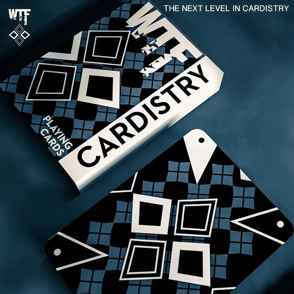 WTF Cardistry орфографические декорации(черно-белые) от De'vo vom Schattenreich HandLo Magic Props