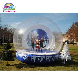 4 м надувные Рождество пузырь снежок людей внутри надувные глобусы снег взорвать мяч