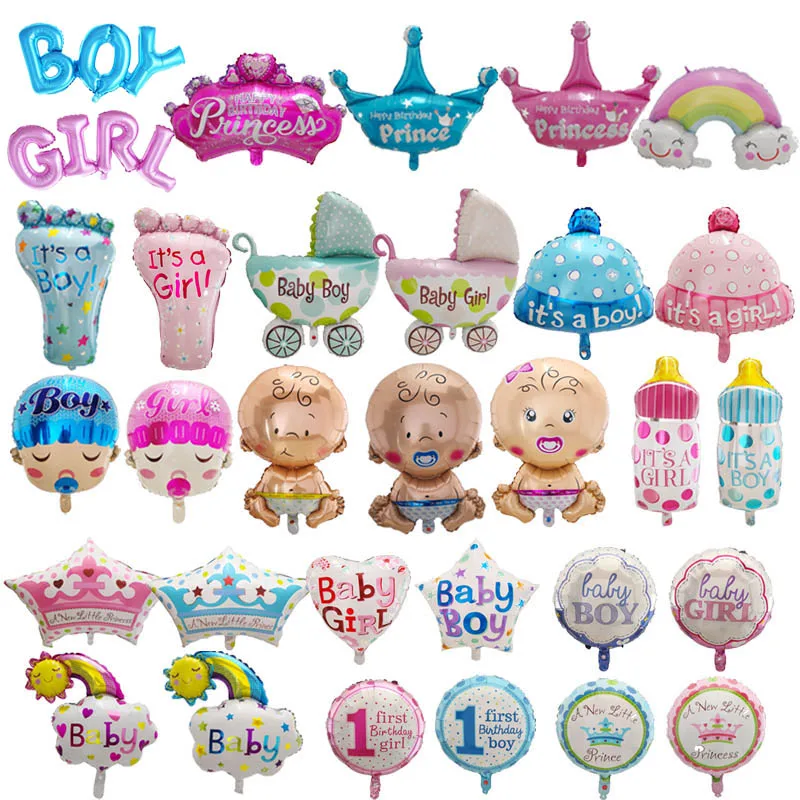 

1pc lovely angel baby girls balloon baby shower baby Stroller foil ballon baby toys for newborn party decoration air balloons