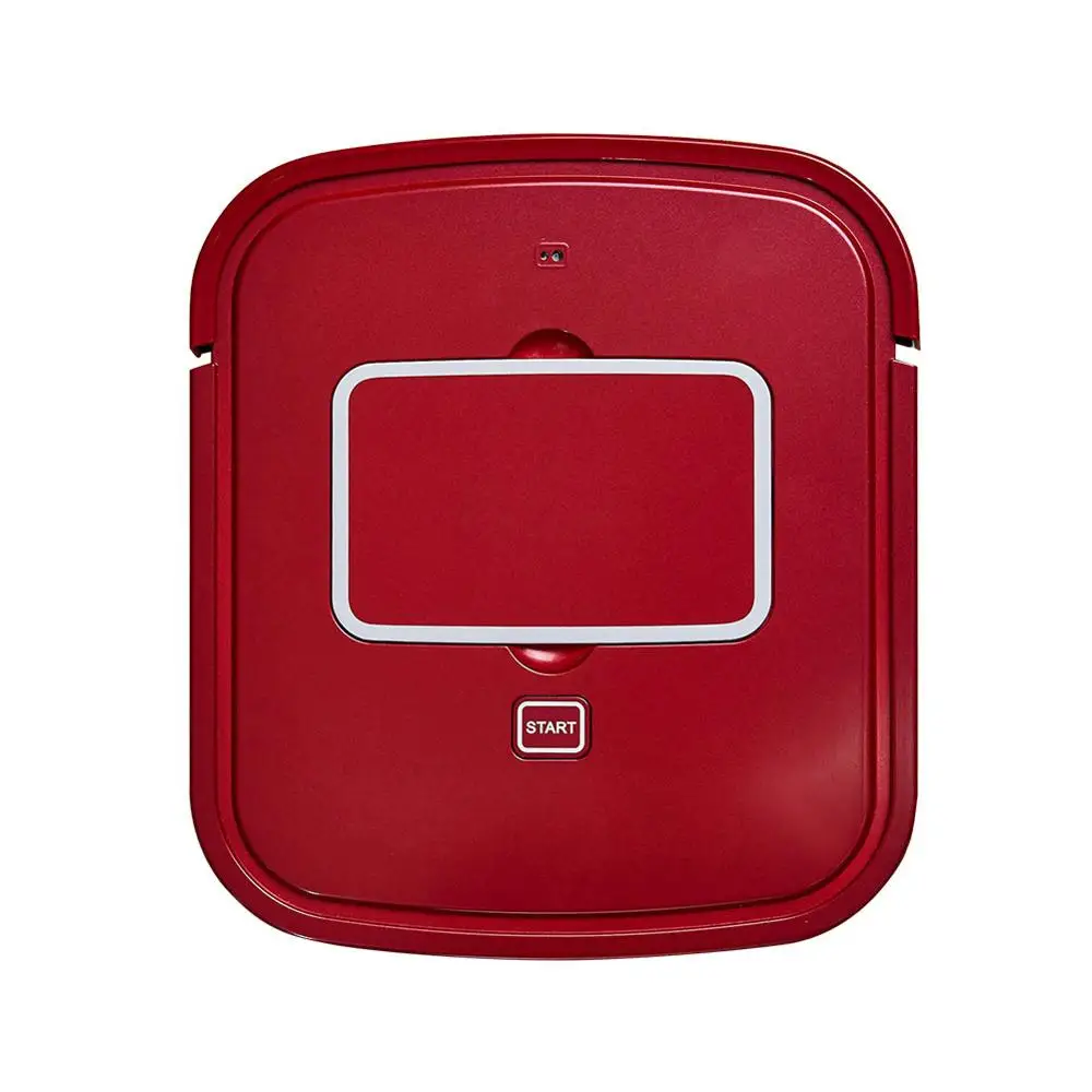 Перезаряжаемый робот для автоматической уборки, умный очиститель пыли, интеллектуальная подметальная и влажная Швабра для пола, грязевая уборочная машина, тонкий дизайн, бесшумная - Цвет: Red