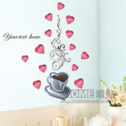 2014 Home Decoration Sticker Adesivos Decorativos The Three Generation of Sweet Bedroom Television Sofa Backdrop Removable A933 | Дом и сад