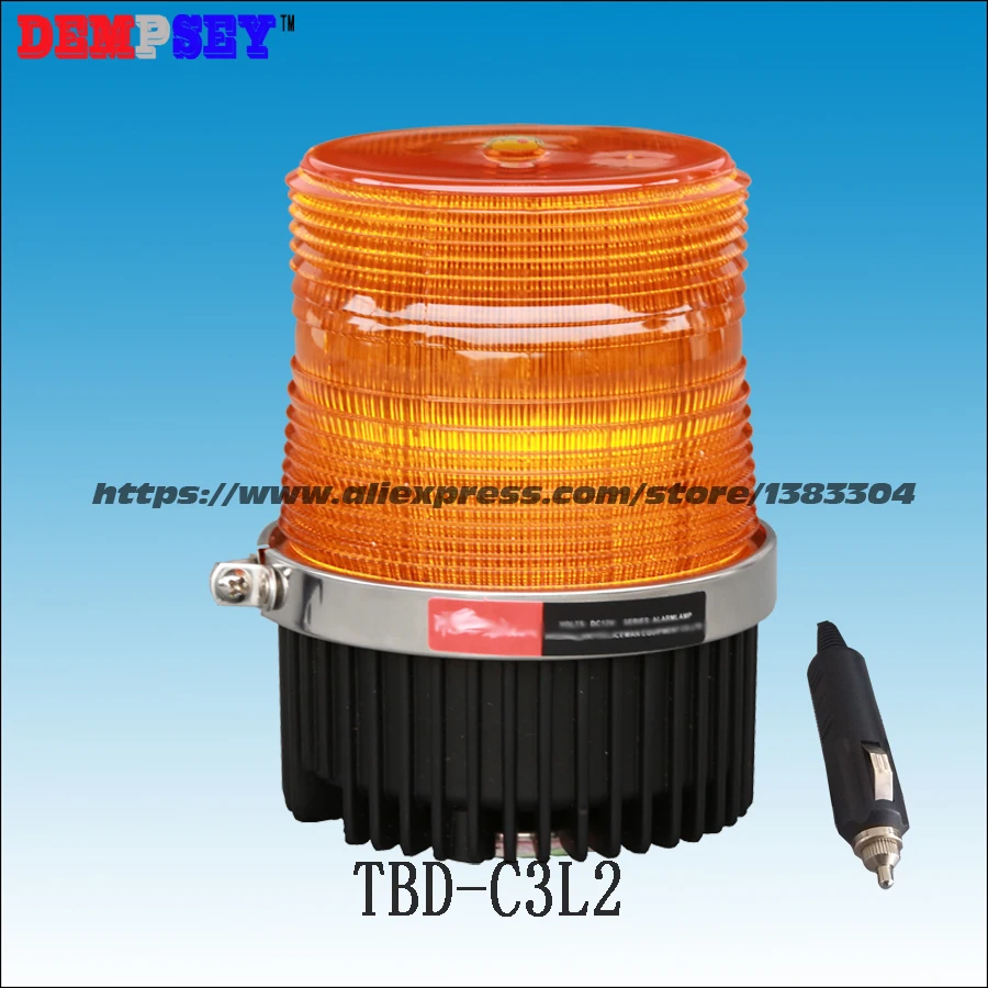 Dempsey Led Strobe Beacon Amber Light,dc12/24v, Carstyling Vehicle