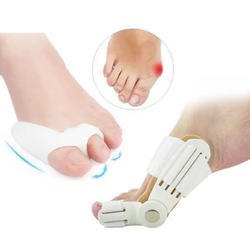 4Pcs/set Toe Separator Thumb Protector Bunion Corrector Adjuster Hallux Valgus Correction of the Thumb Feet Care Pedicure Tools
