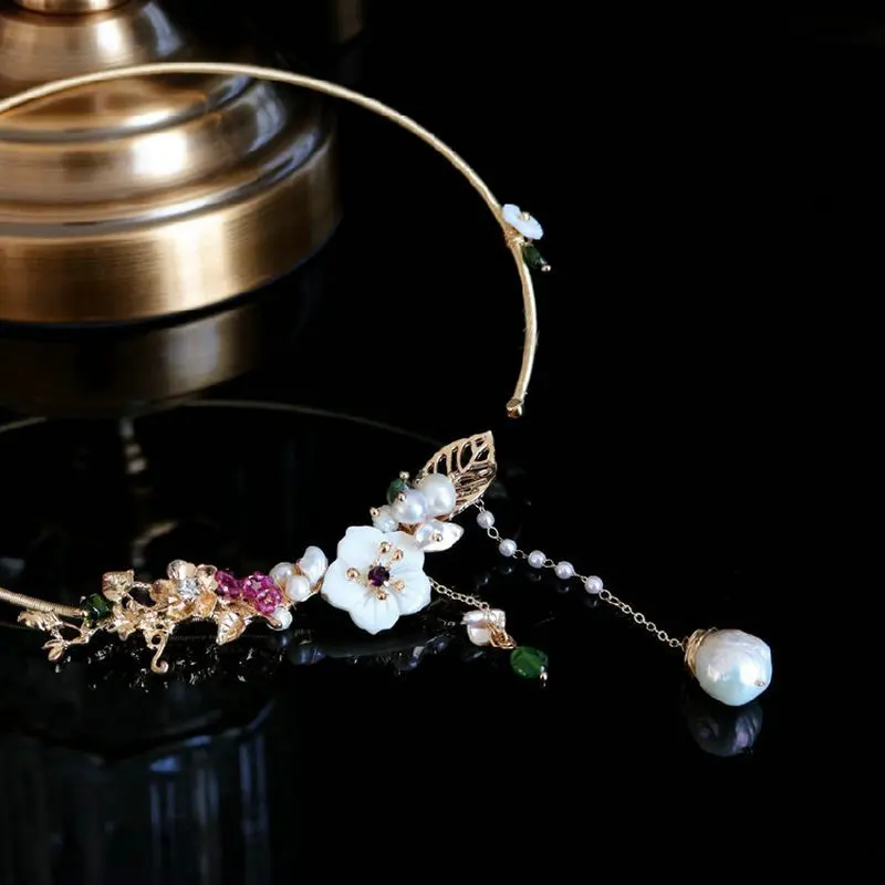 SINZRY, креативный, ручной работы, натуральный пресноводный жемчуг, цветок, кисточка, чокеры, ожерелье, браслет для женщин, для вечеринки, костюм, ювелирное изделие, подарок