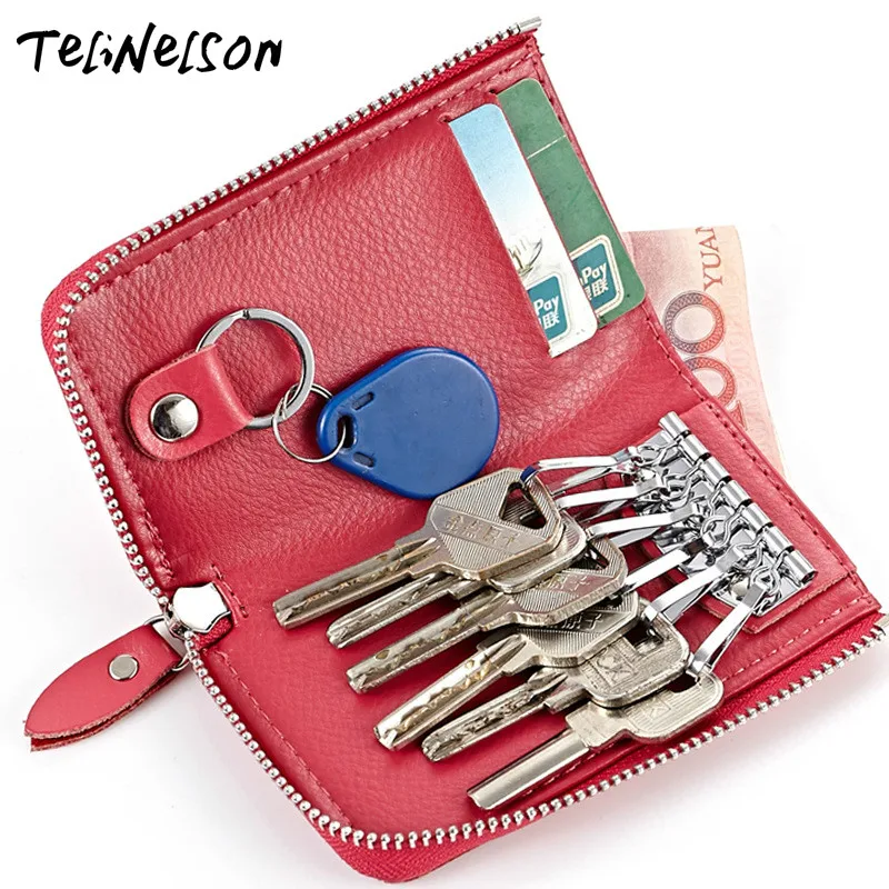 Key Holder Housekeeper Keys Organizer Genuine Leather ...