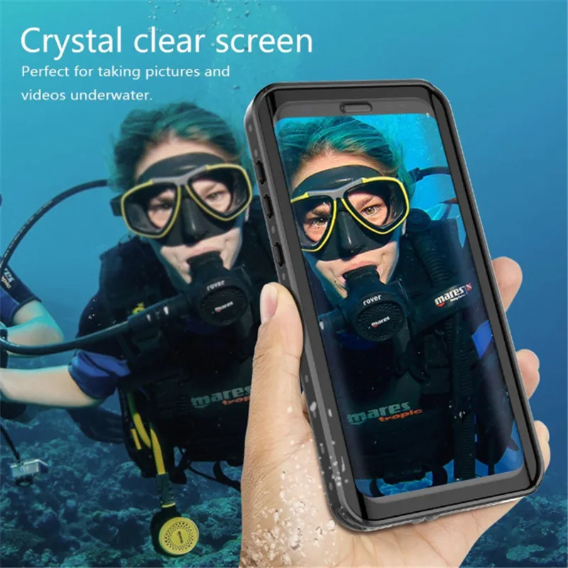 

360 Full Protection Waterproof bag Phone Case for Samsung Galaxy note 9 8 S8 S9 Plus S10 Plus shell coque Swimming diving Cover