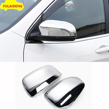 

2pcs For Jeep Cherokee 2014-2018 ABS Chrome Door Side Rearview Mirrors Cover Trim Car Styling Accessories