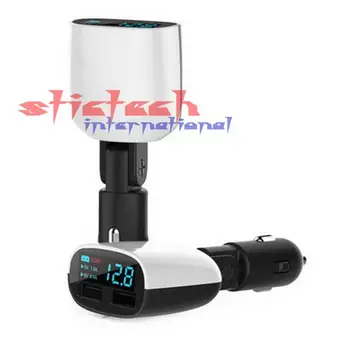 

by dhl or ems 50 pcs Dual USB Car Charger Adapter with LCD Screen for iPhone 5 Samsung S7 Tablet and all Android Devices