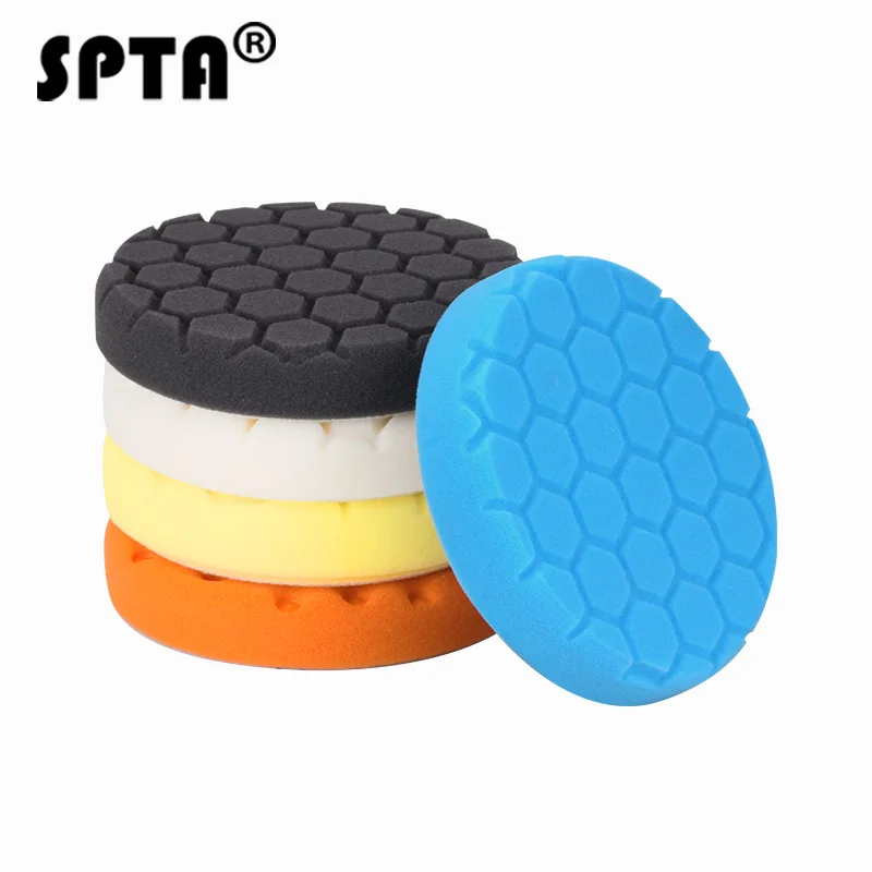 4-Inch Car Buffing Pads Foam Sponge Polishing Pads Kit with Backing Pad 5//16-24 for Car Buffer Polisher Sanding Polishing Waxing