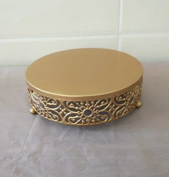 

25CM Gold Wedding Dessert Tray Cake Stand Cupcake Pan Party Supply Cake Table Display Wedding Party Birthday Decor