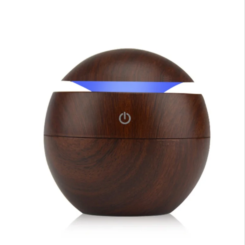 

130ml USB Aroma Essential Oil Diffuser Cute Ultrasonic Cool Mist Humidifier Air Purifier Change LED Night light for Office Home