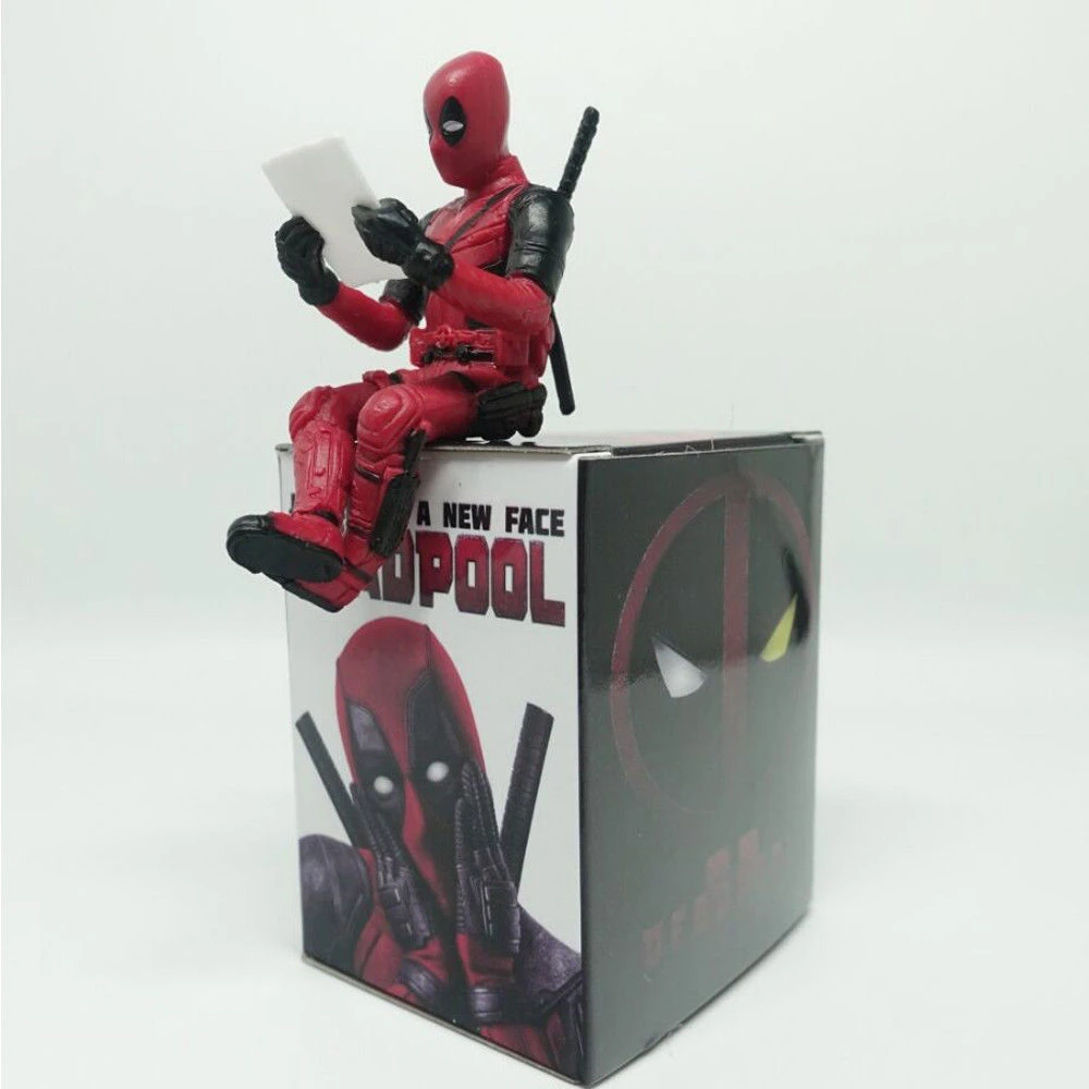 Marvel X-Men Deadpool Dead Pool 7cm Cake Topper PVC Figure Toy Sitting Pose Doll Marvel X-Men Deadpool Dead Pool 7cm Cake Topper PVC Figure Toy Sitting Pose Doll