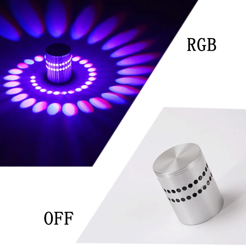 Разноцветный настенный светодиодный светильник RGB с пультом дистанционного