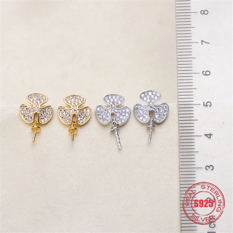 

Genuine S925 Sterling Silver Stud Earrings Dangle Earrings Hoop Earrings Blank Base Supplies for DIY Accessories Jewelry Making