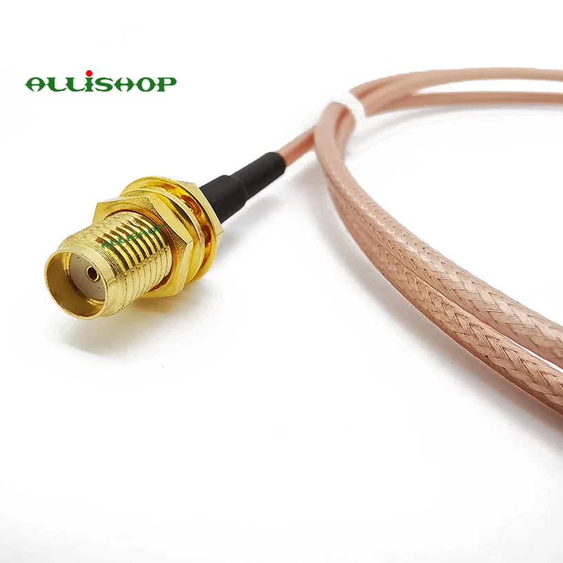 ALLISHOP50cm Удлинитель SMA штекер женский RG178 косичка кабель коаксиальный кабель|cable