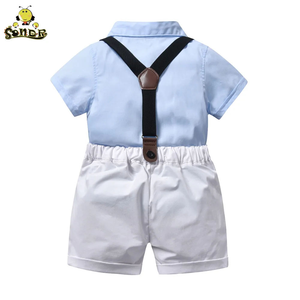 SONDR Childrens clothing Summer Toddler boy clothes T-shirt+Jeans Gentleman Suits Wear Kids Outfits Formal Wedding Party Costume SONDR Childrens clothing Summer Toddler boy clothes T-shirt+Jeans Gentleman Suits Wear Kids Outfits Formal Wedding Party Costume
