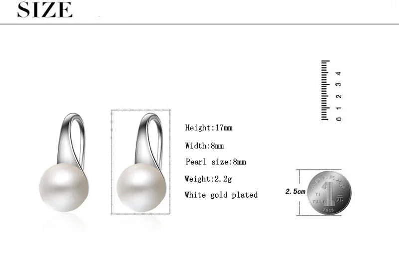 Высокое качество маленькие 925 пробы серебряные жемчужные серьги для женщин девочек Pendientes Oorbellen Brincos Свадебные серебряные украшения подарок