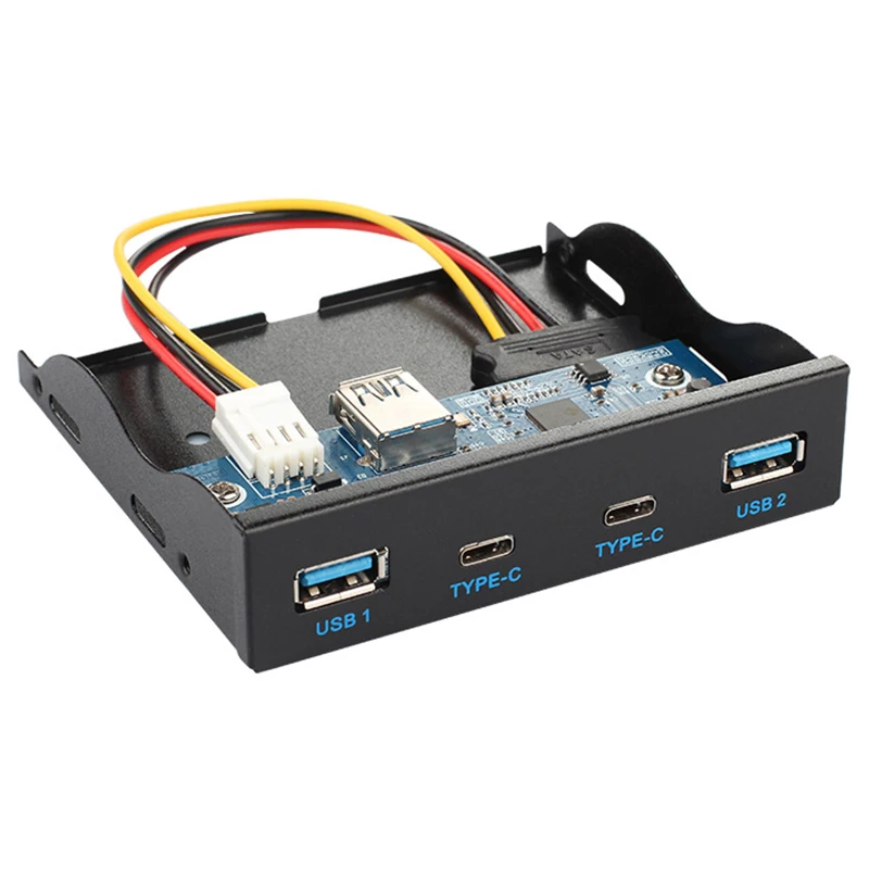 AEROFARA 2 USB 3.0 + 2 نوع-C ميناء موسع لوحة القياسية 3.5 \