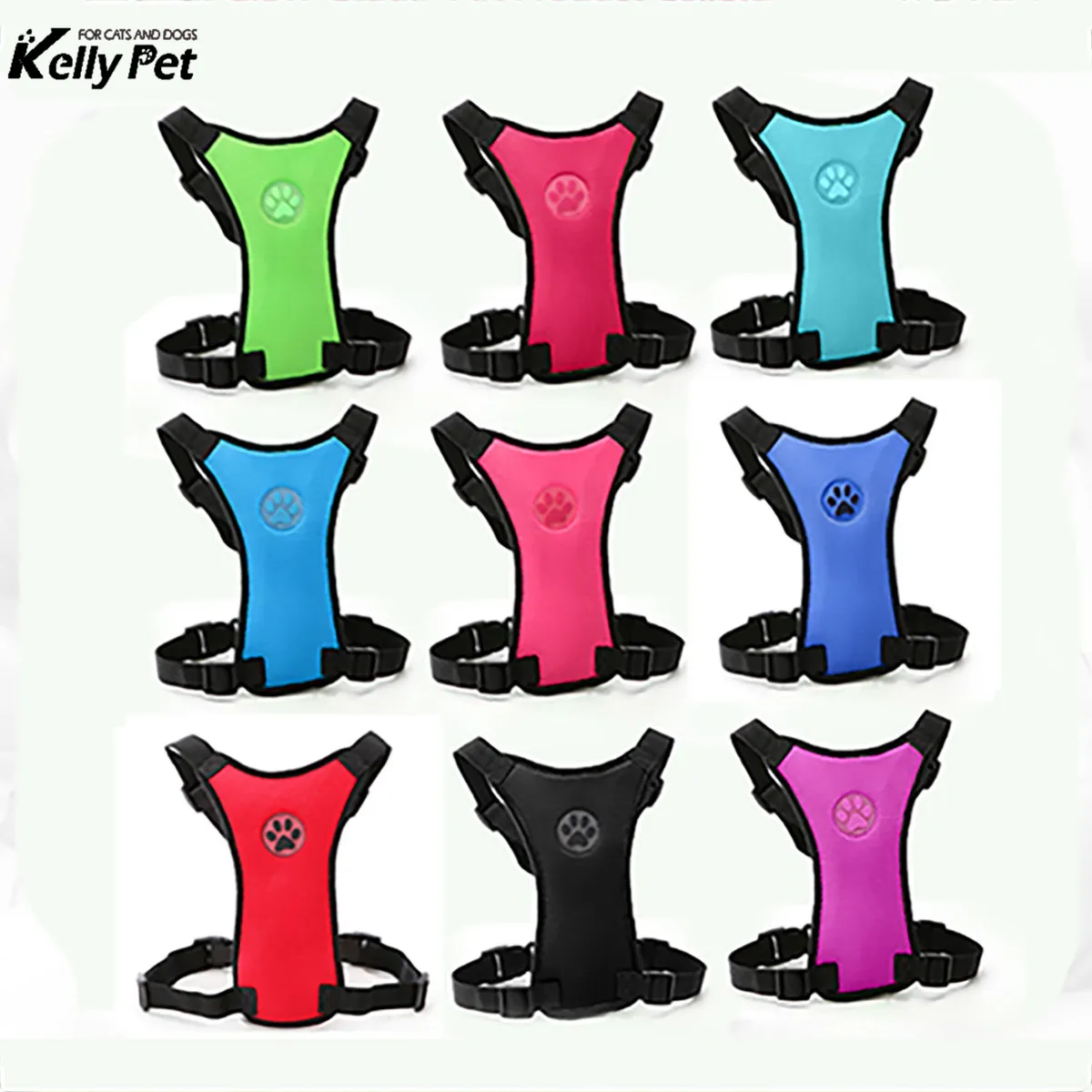 

Soft Breathable Mesh Chest Dog Harness Leashes Set Nylon Outdoor Adjustable Harness For Pet puppy Small Medium Dog Pet Accessori