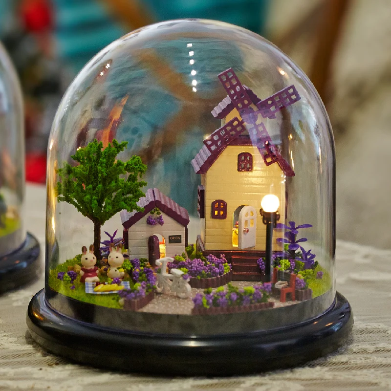 Горячие DIY Glassball День рождения/Валентина/Рождественские подарки миниатюрная мебель модельные наборы 3D сборные игрушки креативный дневник кукольный домик