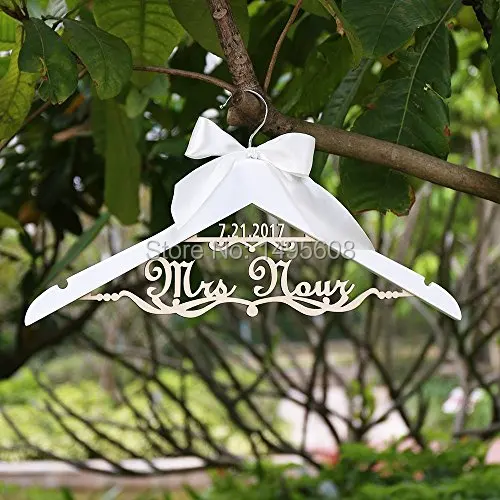 Custom Wedding Hanger,hanger for Bride, Hanger with name and date, personalized Wedding Dress Hanger for Bridal Shower - AliExpress Home & Garden