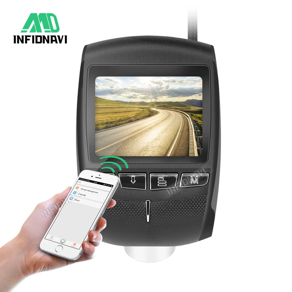 

Infidnavi Car DVR809 170 Degree G-sensor hidden dvrs Digital Video Recorder Car Camera WiFi 1080P FHD Night Vision Dash Camera